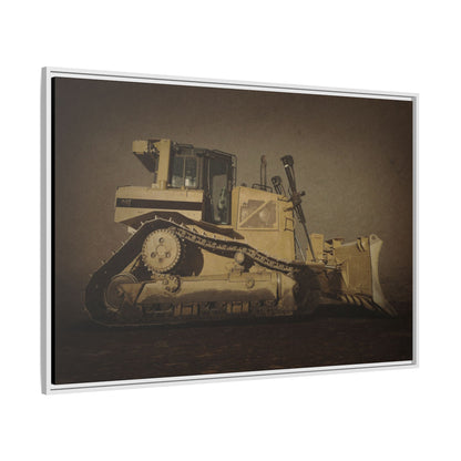 D8 Classic 90's Dozer | Framed Wall Art on Stretched Canvas