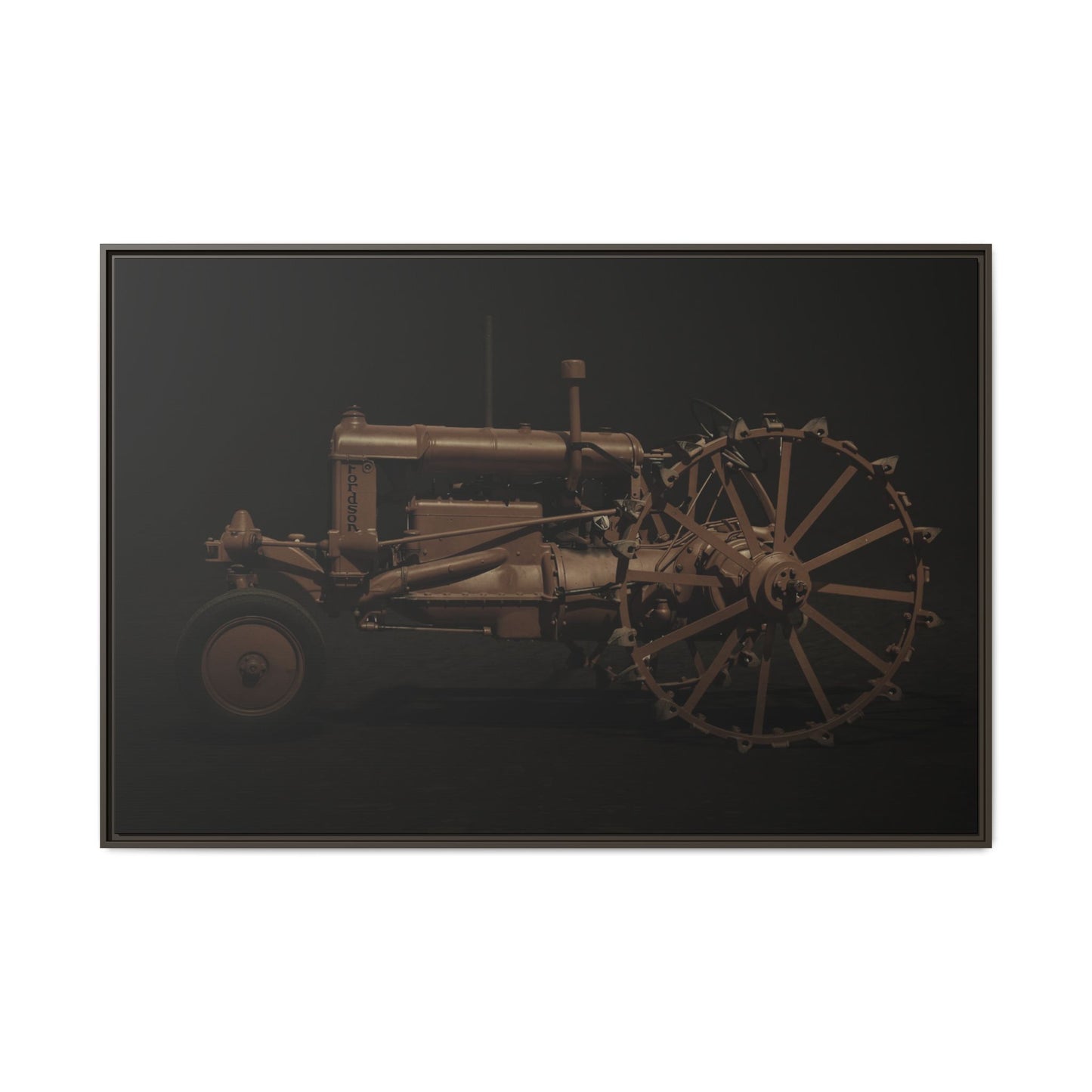 Vintage Ford Fordson Steel Wheel Photo Wall Art on Framed Canvas
