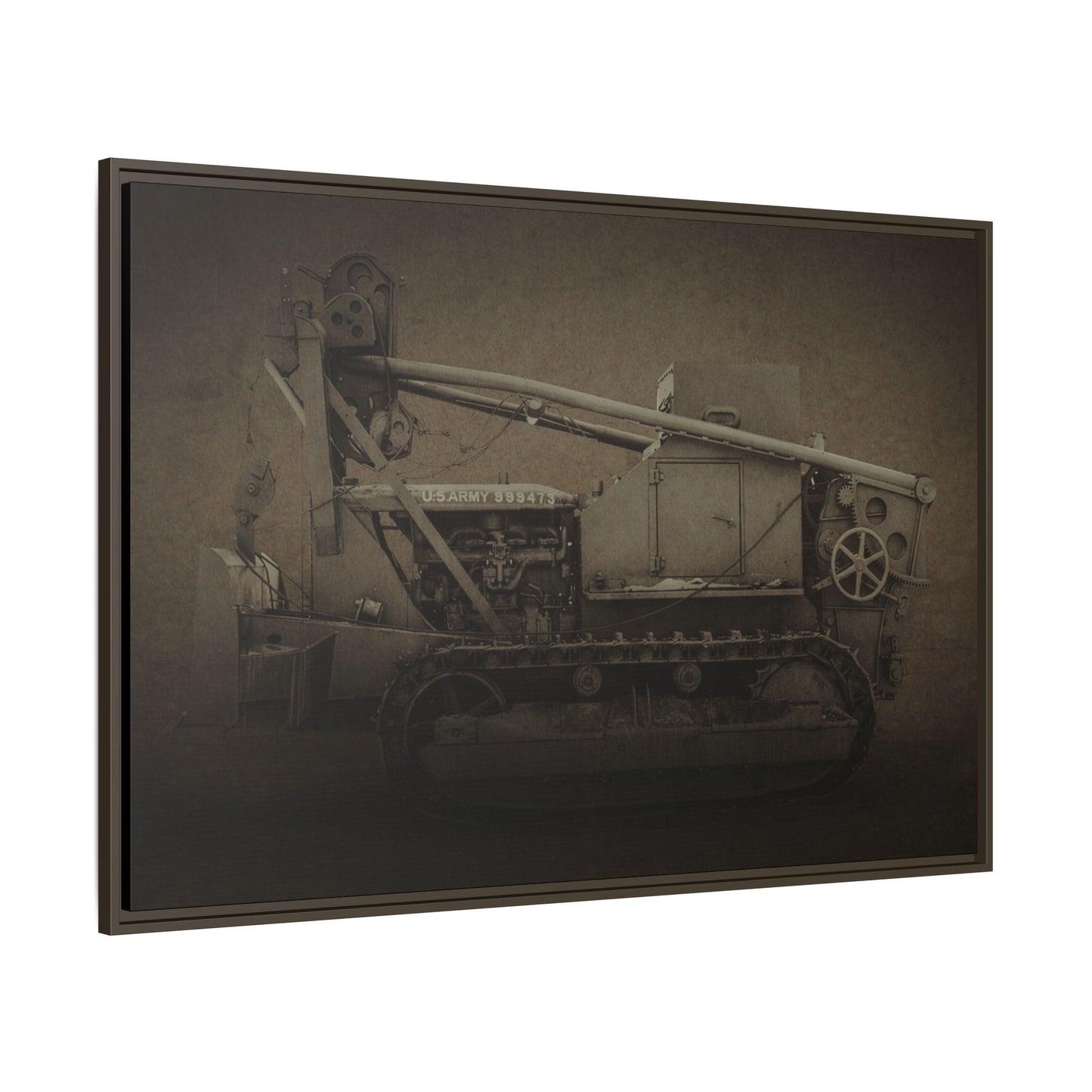 Vintage Military  D7 Diesel Ten | Photo Wall Art on Canvas