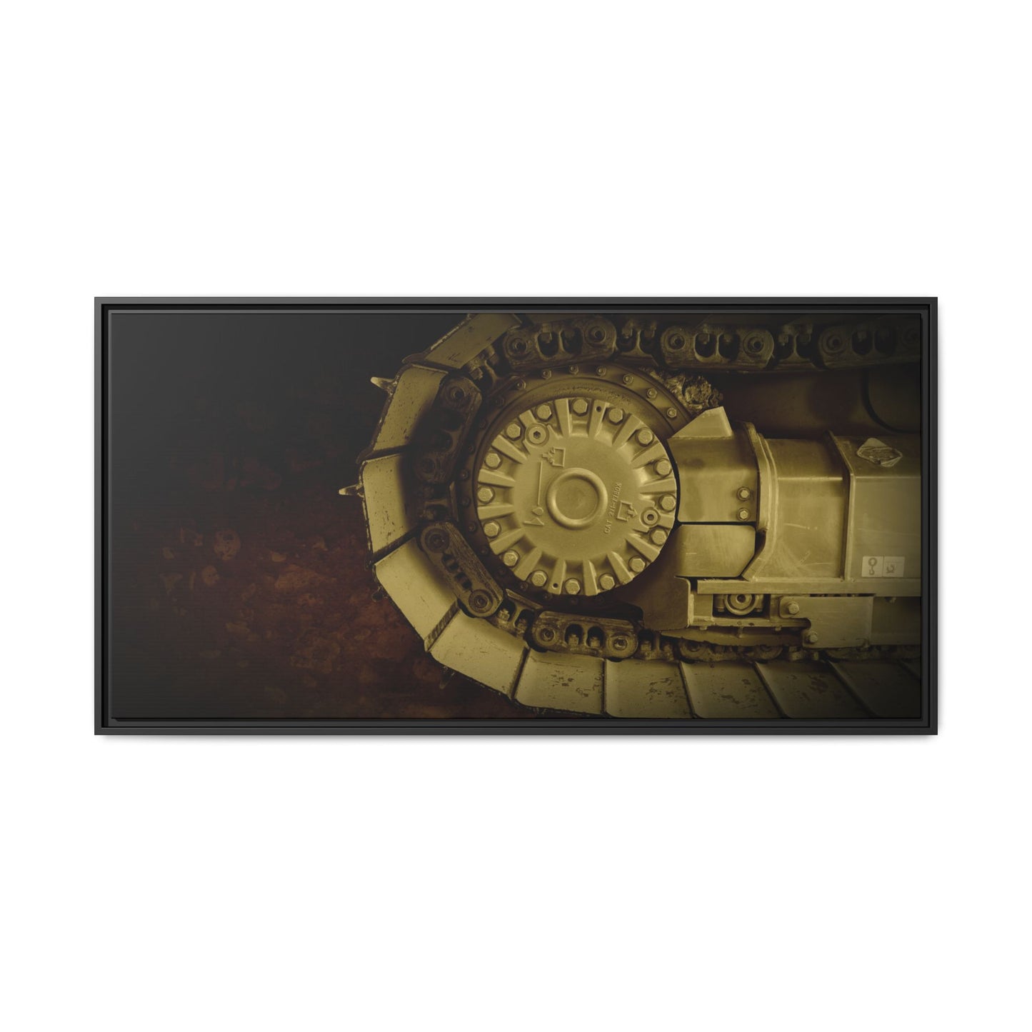 Dramatic Dozer Tracks | Photo Wall Art on Canvas