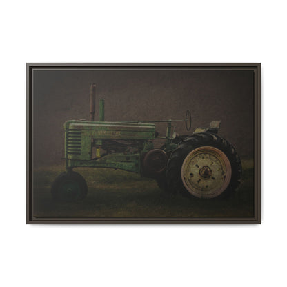 Vintage Weathered John Deere Model G | Framed Wall Art on Stretched Canvas