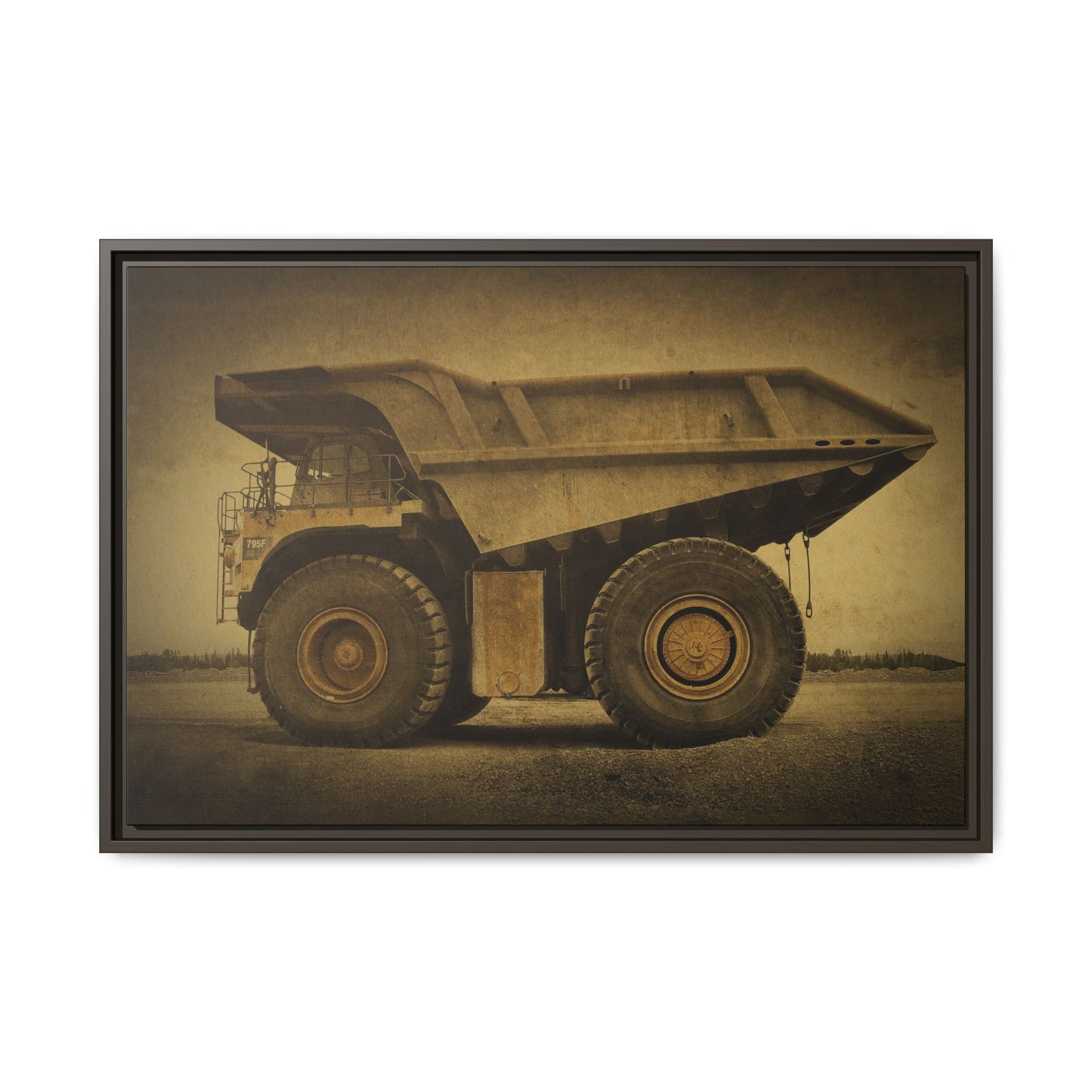 Big Wheel 795 Hauler Photo Art on Framed Canvas