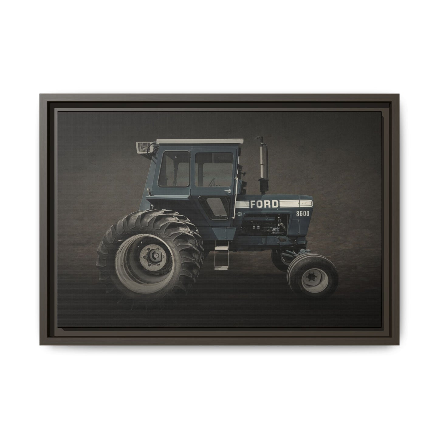 Vintage Ford 8600 Tractor Photo Wall Art on Canvas
