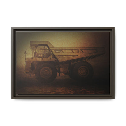 Big Wheel 777 Hauler Framed Wall Art on Stretched Canvas