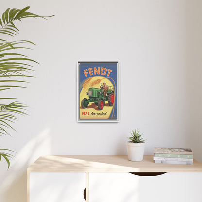 Vintage Fendt 12HP Advertisement | Wall Art on Framed Canvas