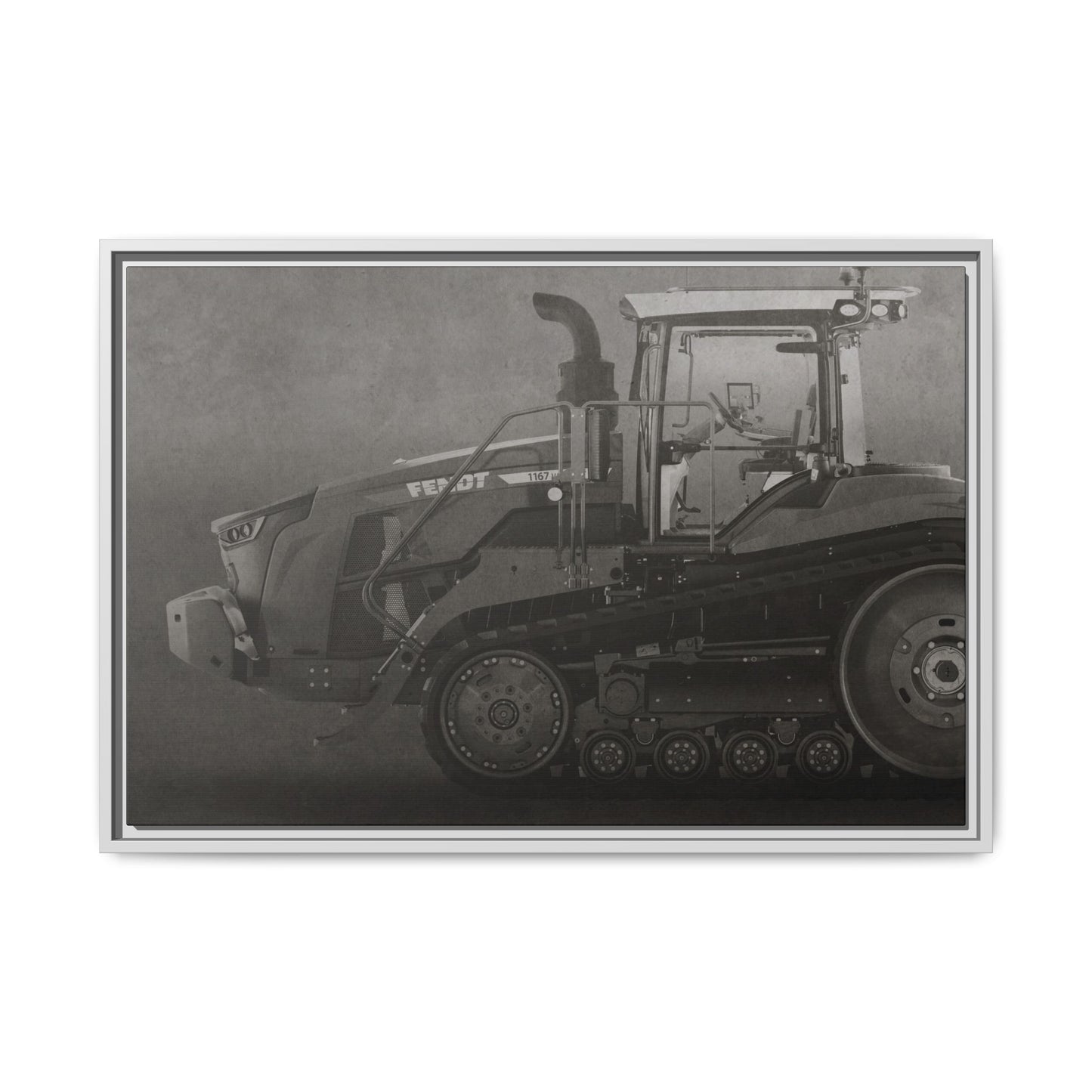 Fendt 110 Track Side View | Framed Photo Wall Art on Canvas