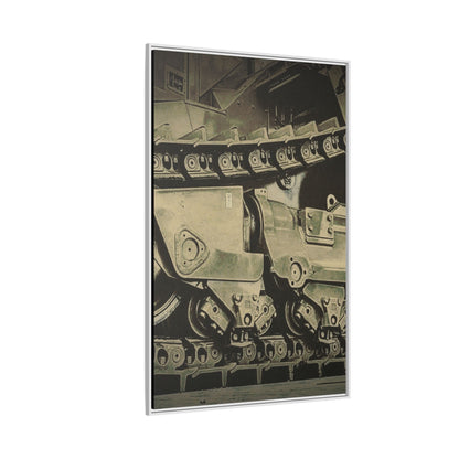 D11 Track Action | Triptych | Center Panel | Framed