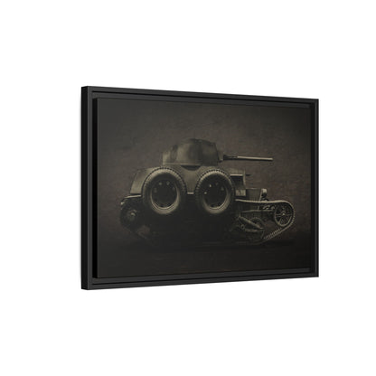 Vintage WWII  Schofield Tank Photo Art on Framed Canvas