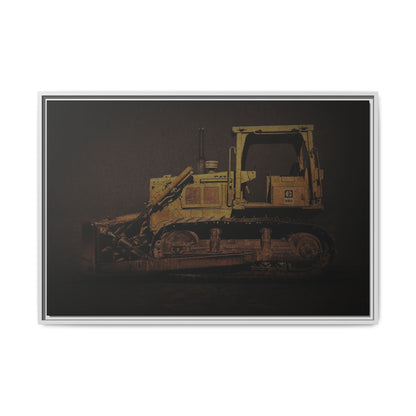 Classic D6D Dozer | Framed Wall Art on Stretched Canvas