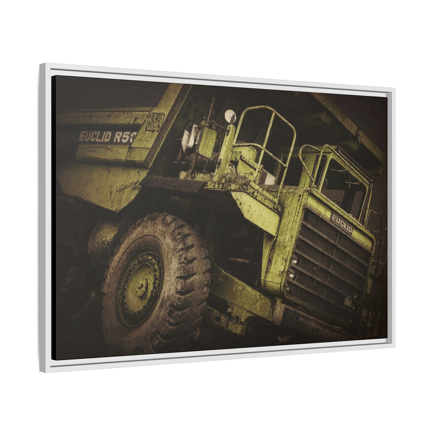 Classic Euclid Hauler Action | Framed Wall Art on Stretched Canvas