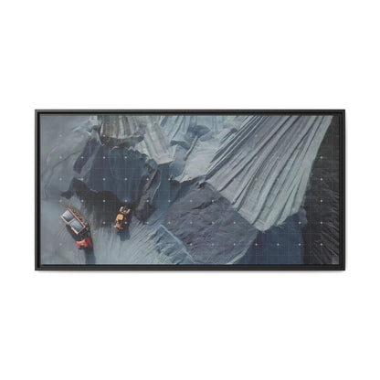 Drone Photo Job Site - Earth Moving - Photo Art on Framed Canvas