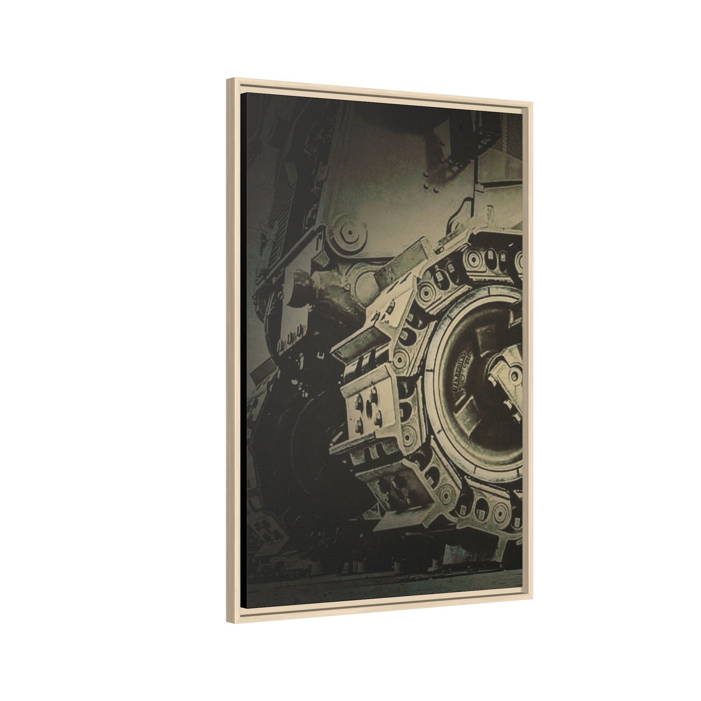 D11 Track Action | Triptych | Left Panel | Framed