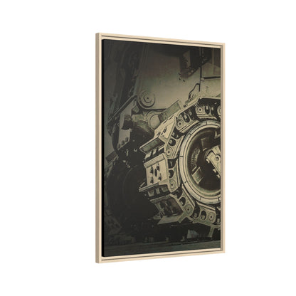 D11 Track Action | Triptych | Left Panel | Framed