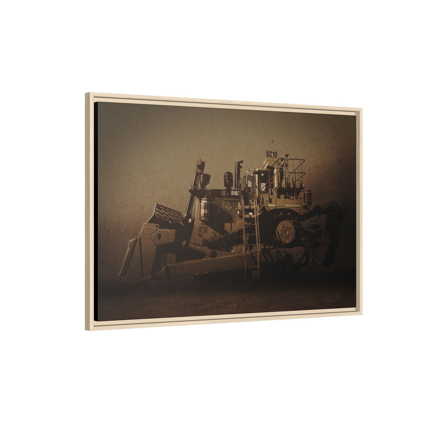 Classic D10Z Dozer | Framed Wall Art on Stretched Canvas
