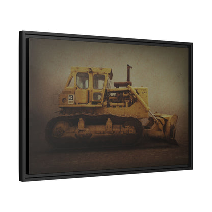 Classic D9H Dozer Photo Wall Art on Framed Canvas | Industrial Artwork