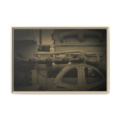 Vintage Track Detail | Framed Wall Art on Stretched Canvas