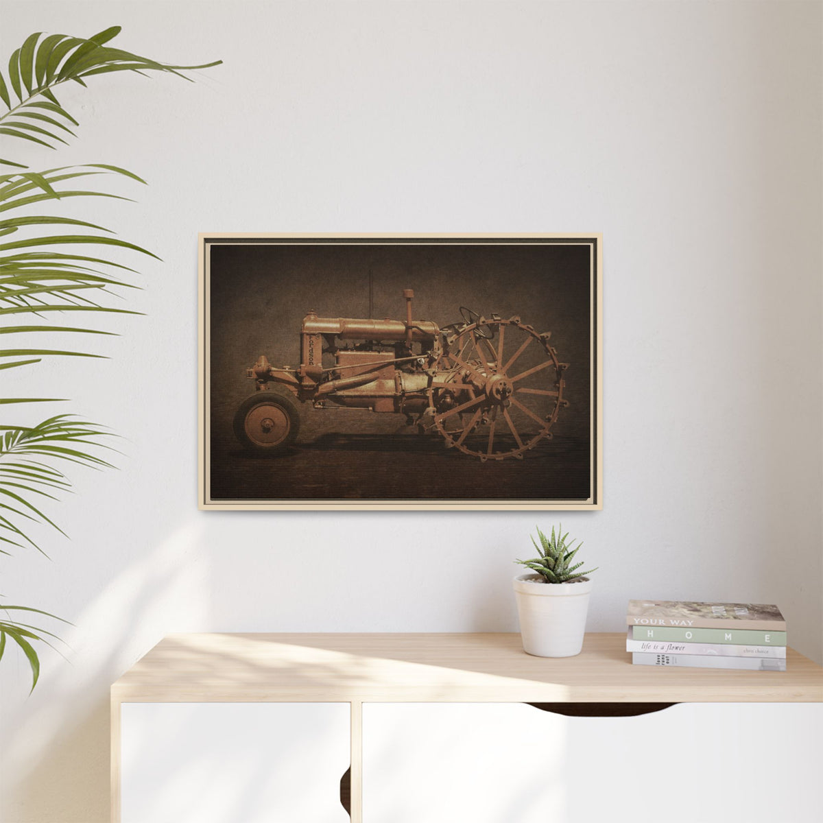 Vintage Ford Fordson Steel Wheel | Wall Art on Framed Canvas