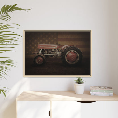Patriotic Massey 135 | Framed Wall Art on Stretched Canvas