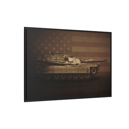 Abrams M1 Tank | Framed Wall Art on Stretched Canvas
