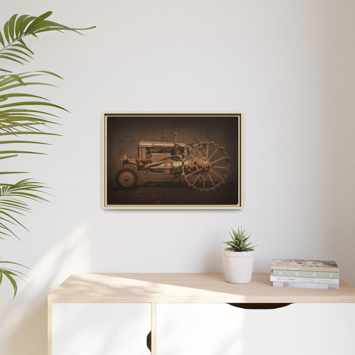Vintage Ford Fordson Steel Wheel | Wall Art on Framed Canvas