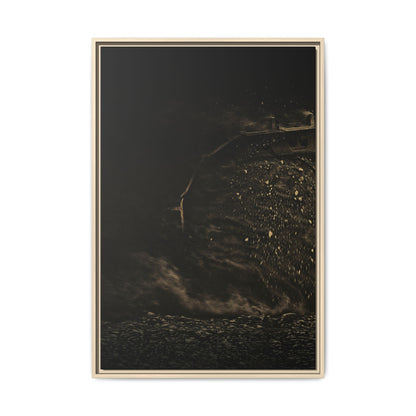 Epic Dozer Track Triptych Left | Matte Canvas Print (Framed)