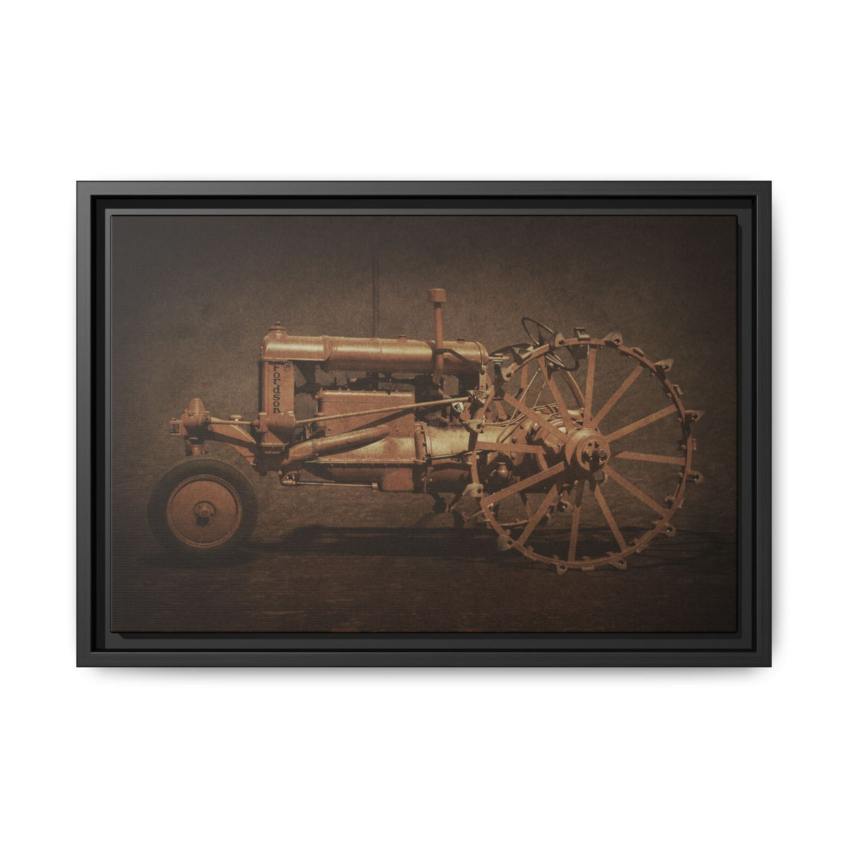 Vintage Ford Fordson Steel Wheel | Wall Art on Framed Canvas