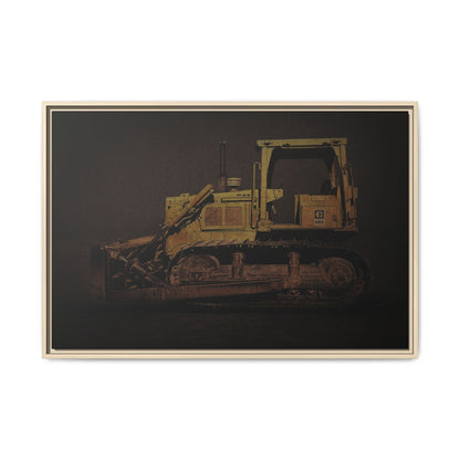 Classic D6D Dozer | Framed Wall Art on Stretched Canvas