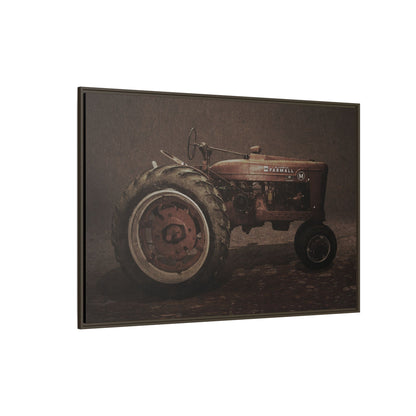 Vintage Farmall M Tractor | Framed Wall Art on Stretched Canvas