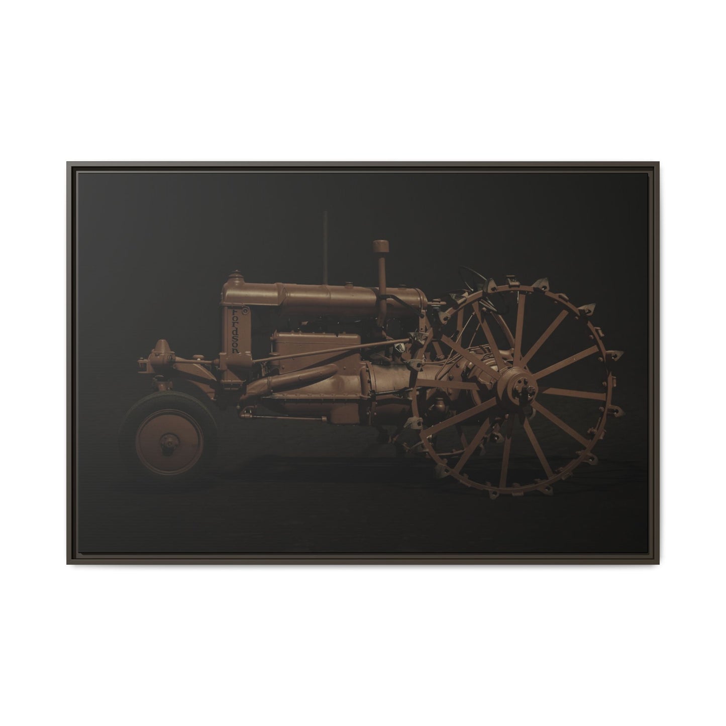Vintage Ford Fordson Steel Wheel Photo Wall Art on Framed Canvas