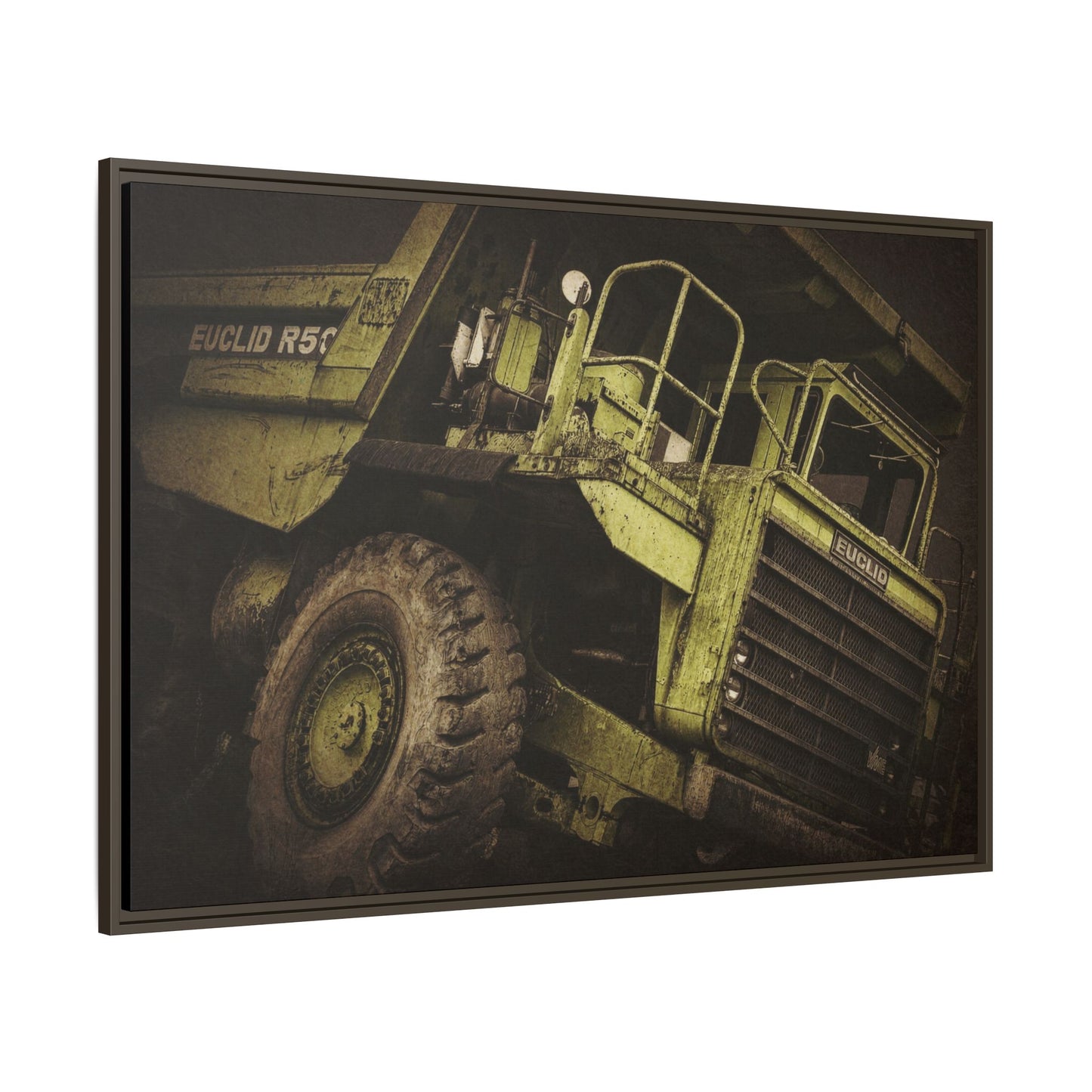 Classic Euclid Hauler Action | Framed Wall Art on Stretched Canvas