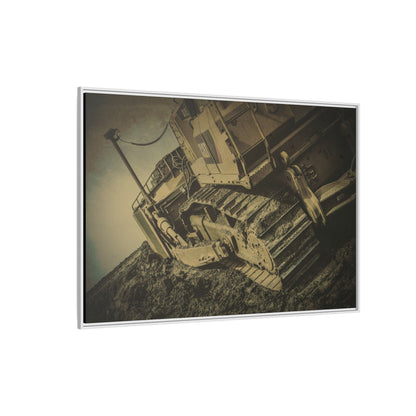 D7E Pushing Incline  | Photo Art on Framed Canvas