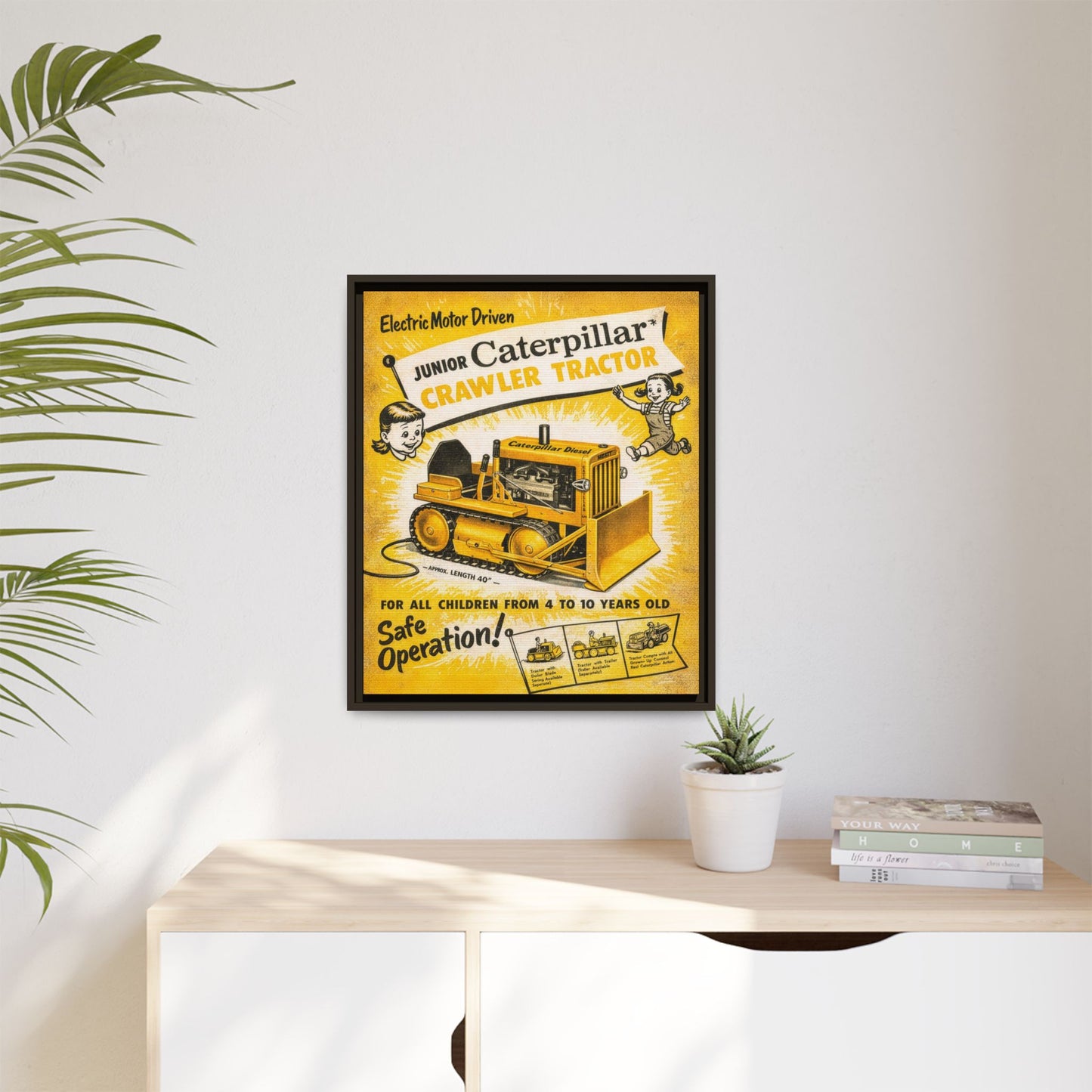 Junior Crawler Vintage Advertisement Art | Framed Wall Art on Canvas
