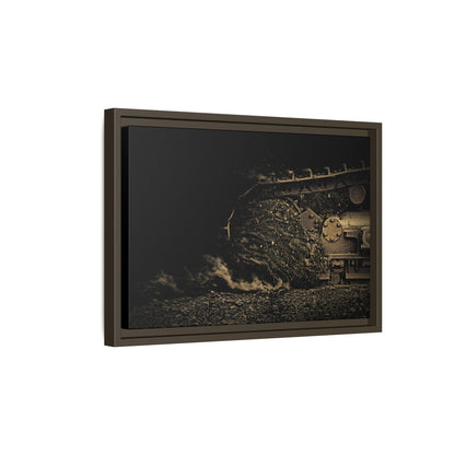 Throwing Dirt Track Action | Photo Art on Framed Canvas