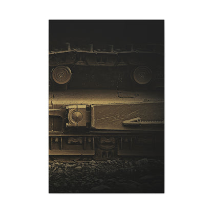 Dramatic Undercarriage Track Right | Stretched Canvas Wall Art | Unframed
