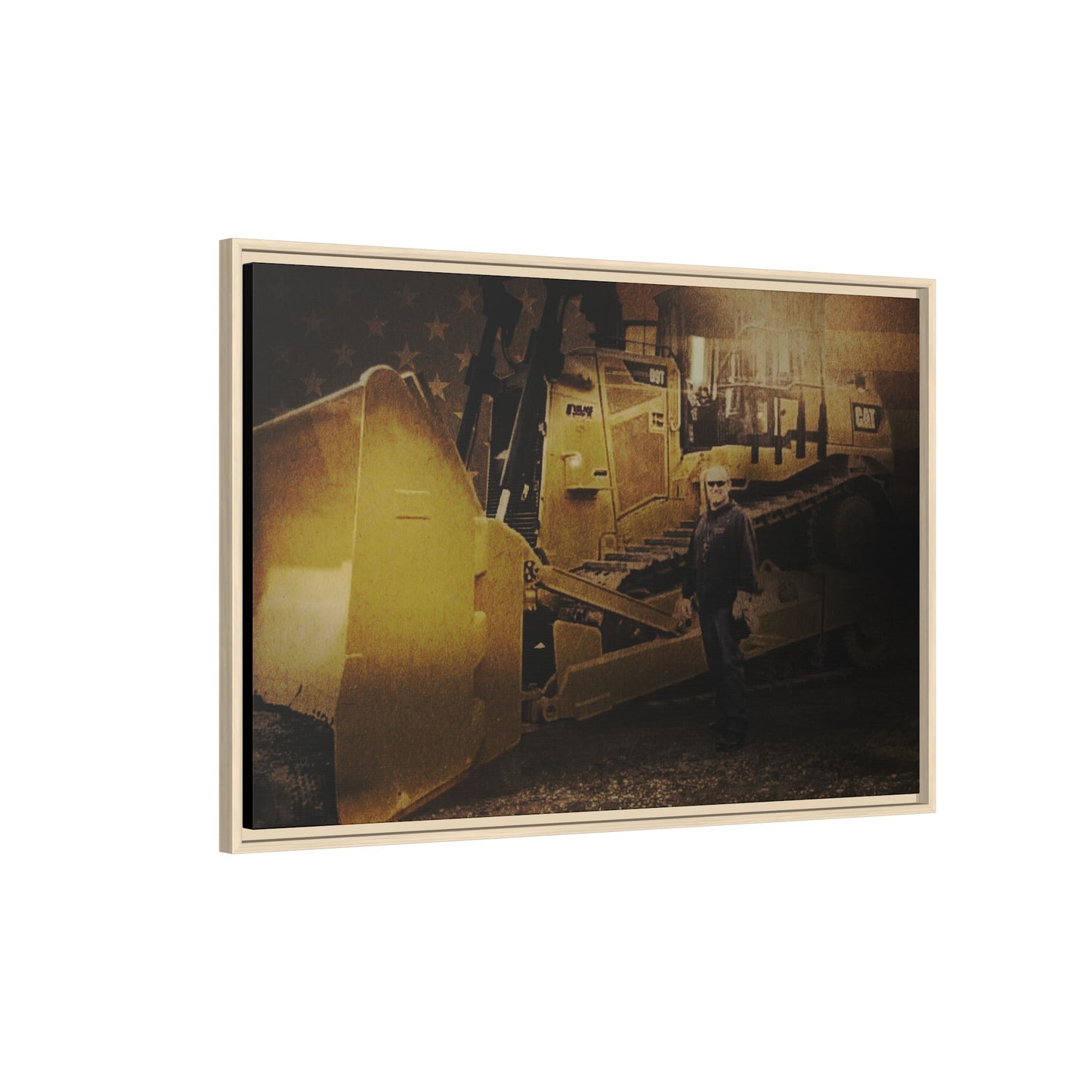Personalized - Shane Todd - D9T Dozer | Photo Wall Art on Framed Canvas
