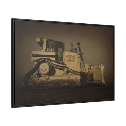 D8 Classic 90's Dozer | Framed Wall Art on Stretched Canvas