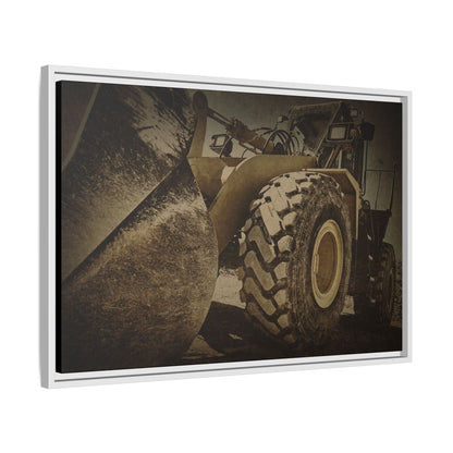Big Bucket Loader | Framed Wall Art on Stretched Canvas
