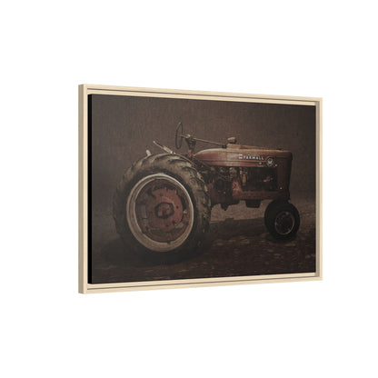 Vintage Farmall M Tractor | Framed Wall Art on Stretched Canvas