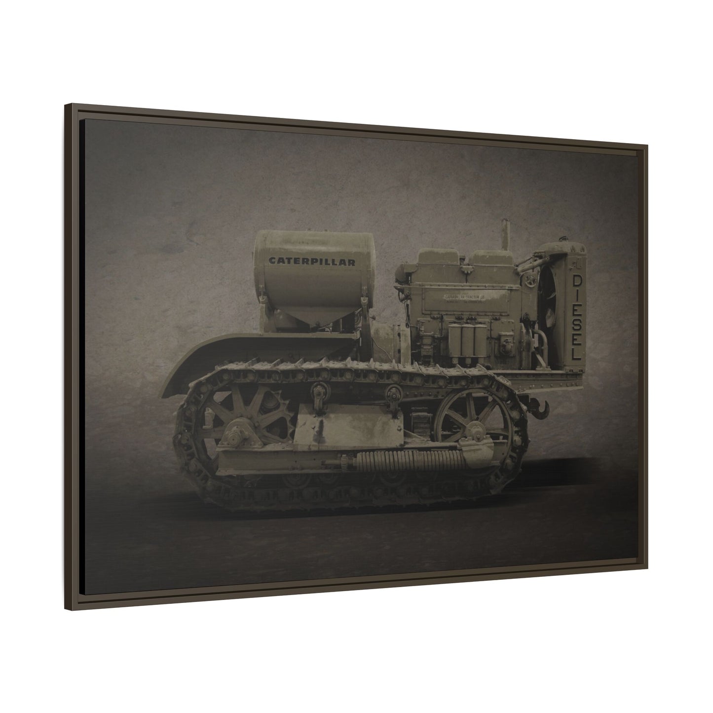 Vintage 60 'Diesel' Crawler | Framed Photo Wall Art on Canvas