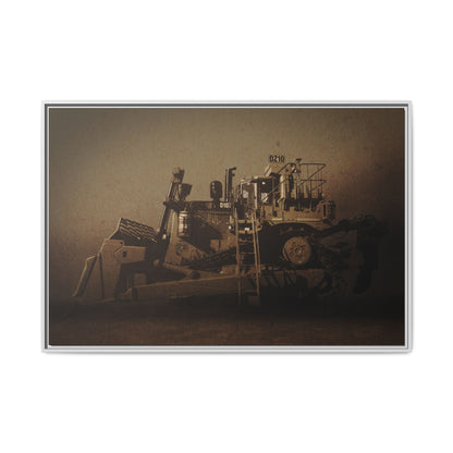 Classic D10Z Dozer | Framed Wall Art on Stretched Canvas