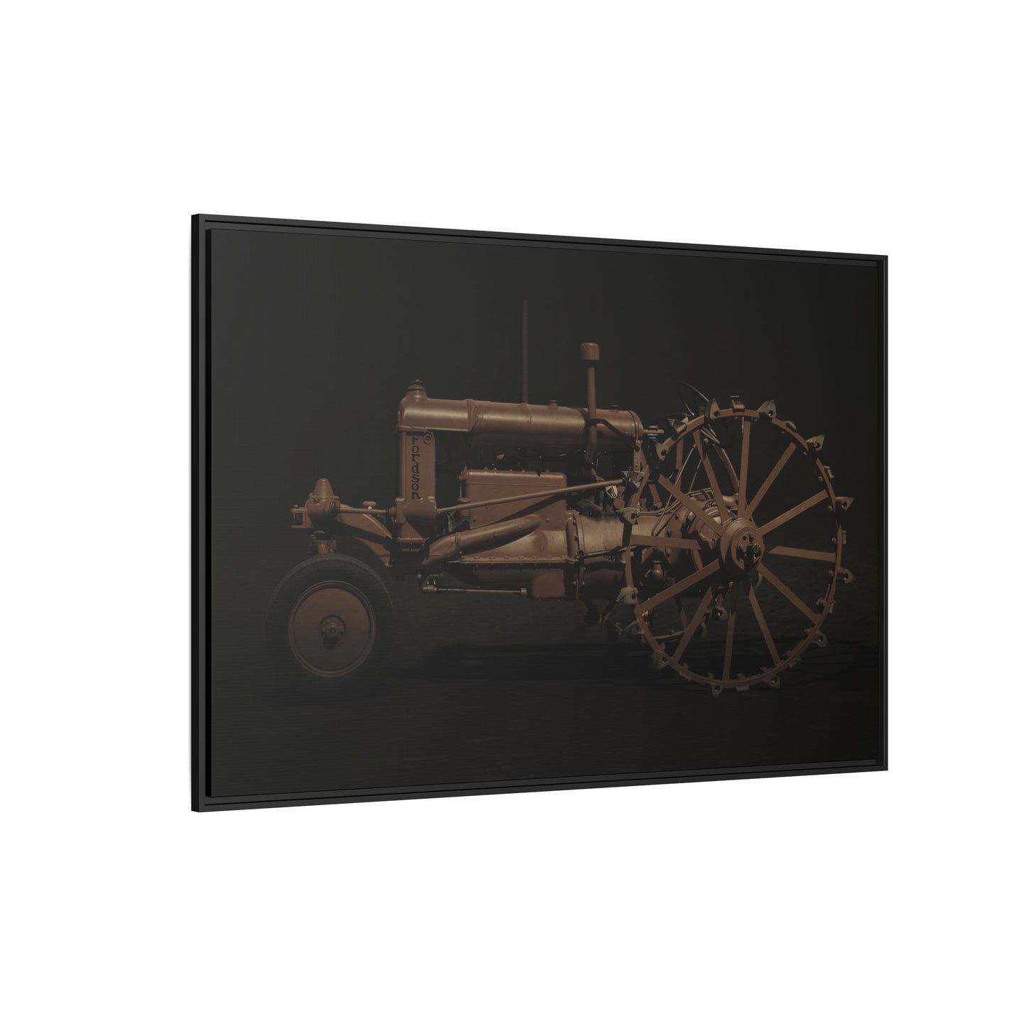 Vintage Ford Fordson Steel Wheel Photo Wall Art on Framed Canvas