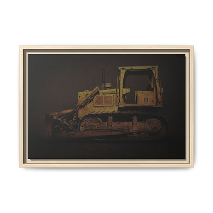 Classic D6D Dozer | Framed Wall Art on Stretched Canvas