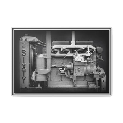 Vintage Caterpillar Power System Sixty Wall Art on Framed Canvas