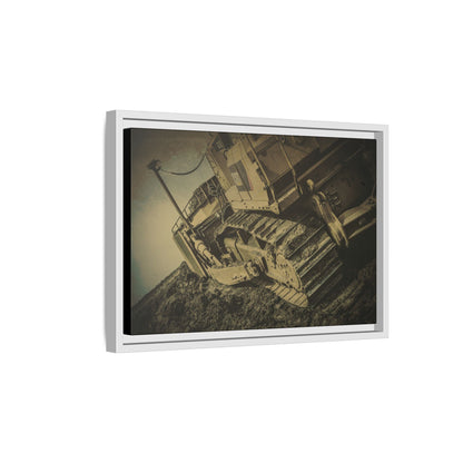 D7E Pushing Incline  | Photo Art on Framed Canvas