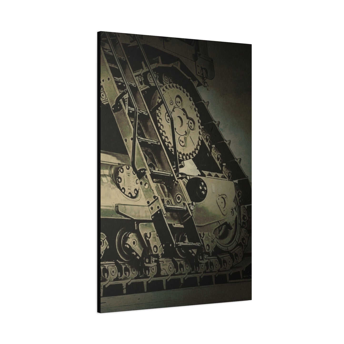 D11 Track Action | Triptych | Right Panel | Unframed