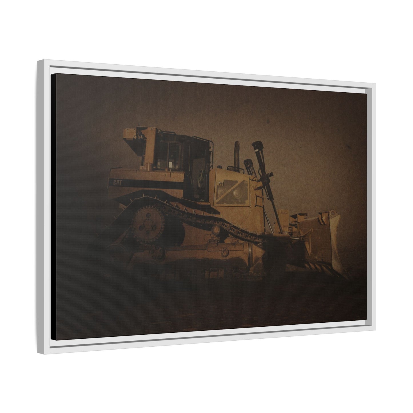 D8 Classic 90's Dozer | Framed Wall Art on Stretched Canvas