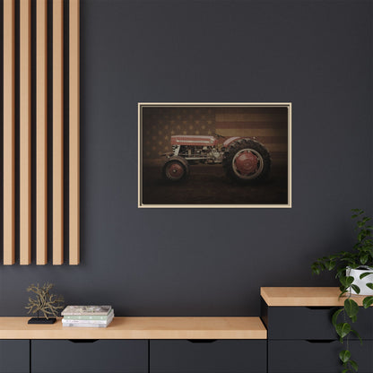 Patriotic Massey 135 | Framed Wall Art on Stretched Canvas