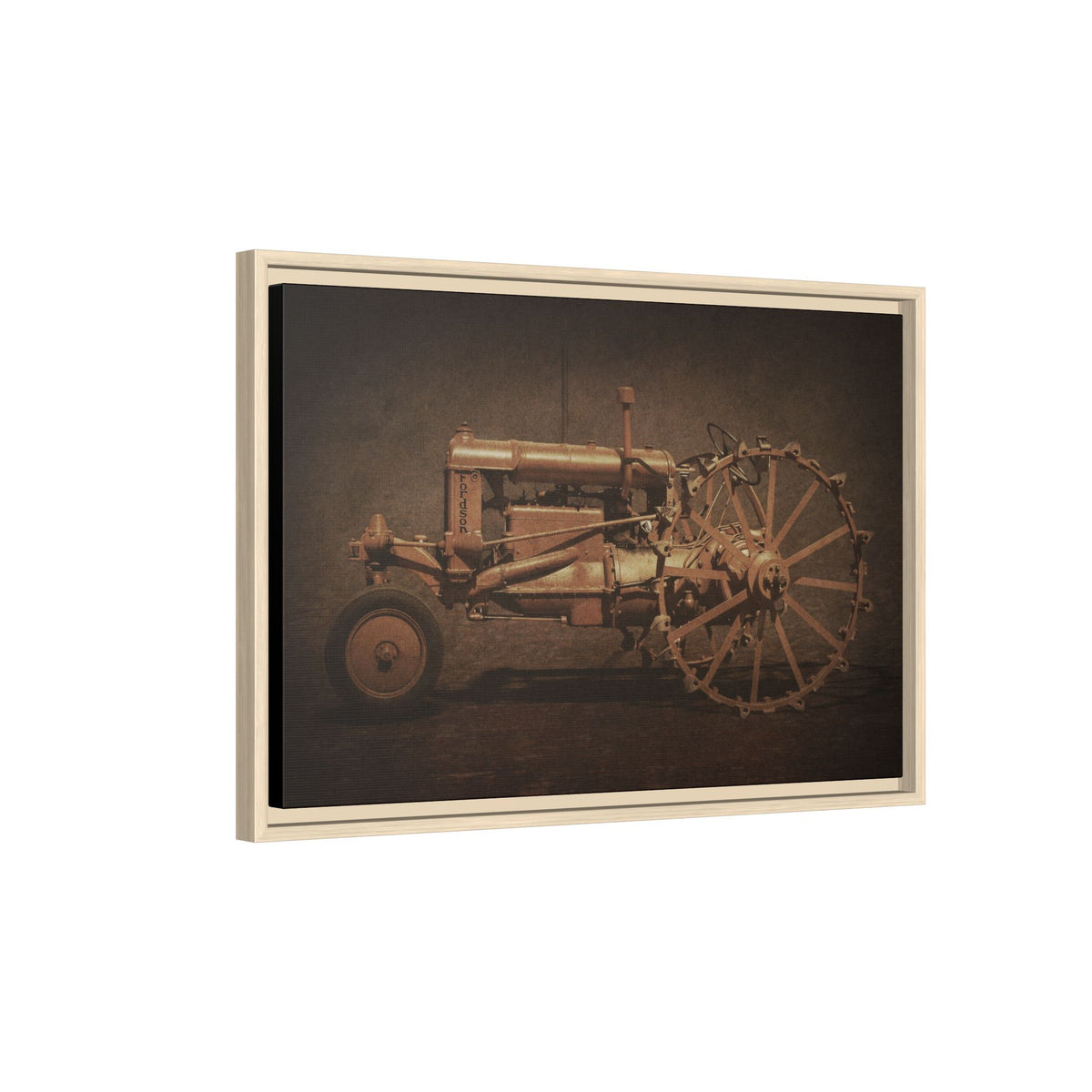 Vintage Ford Fordson Steel Wheel | Wall Art on Framed Canvas