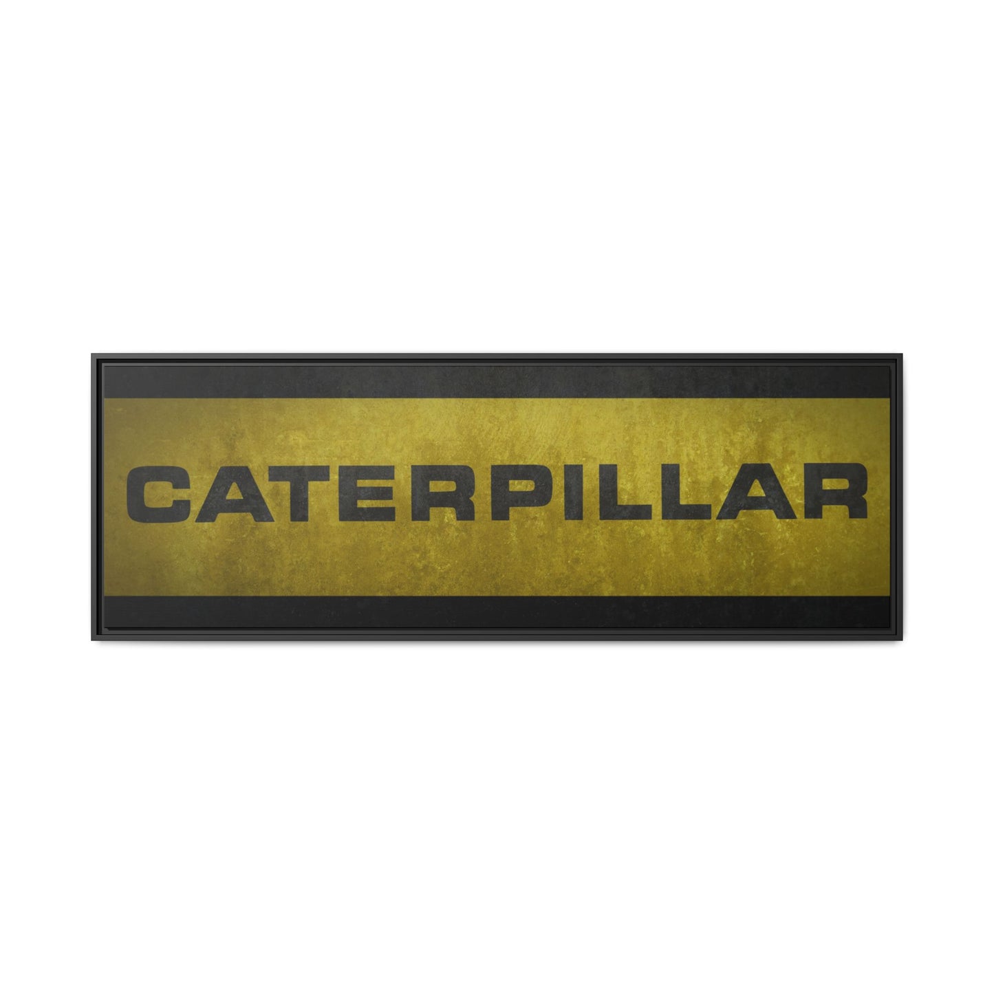 Big Yellow Vintage Lettering | Framed Canvas Wall Art