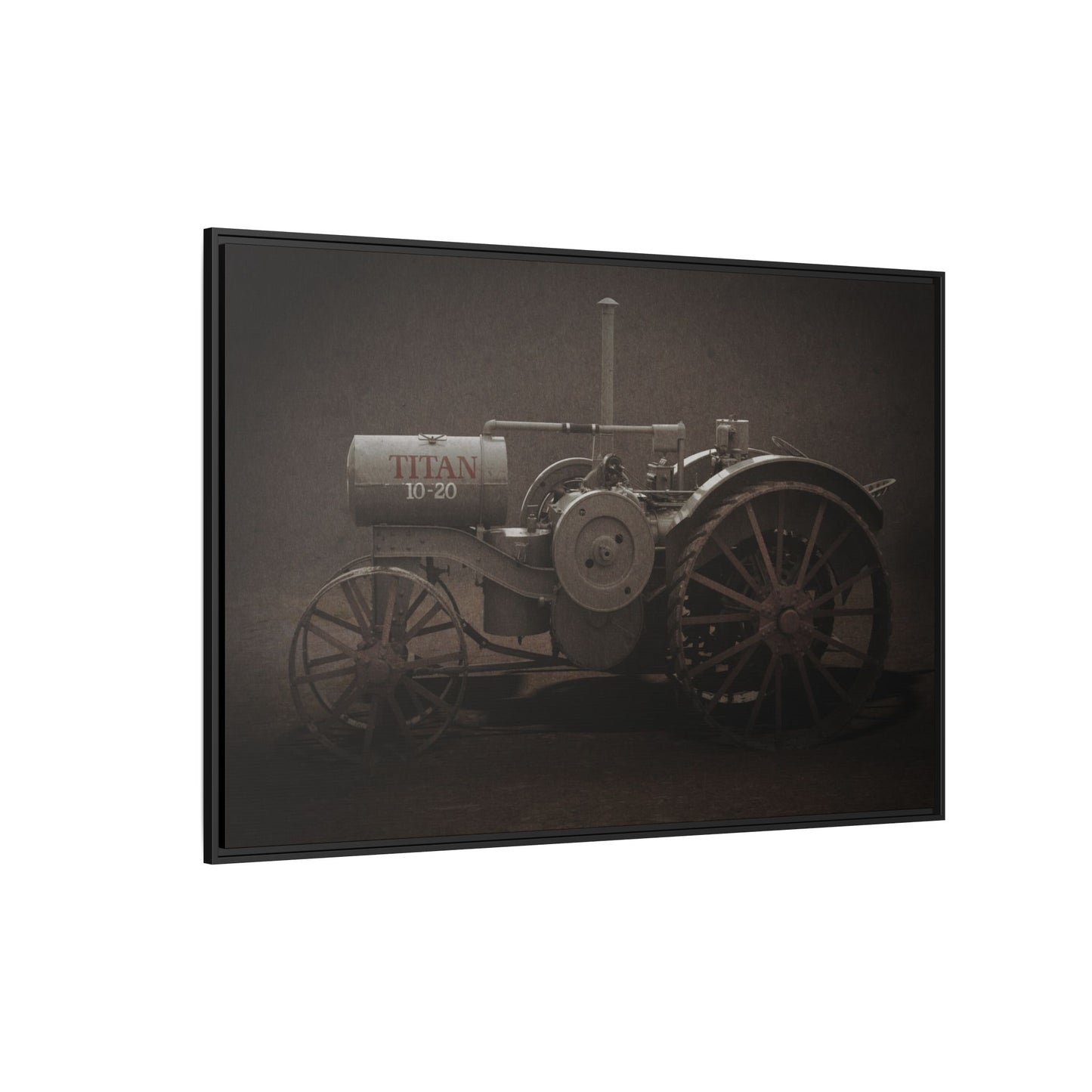 Vintage International Titan 10-20 Tractor | Framed Wall Art on Stretched Canvas